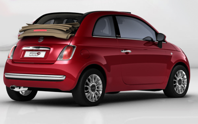 Fiat 500-red